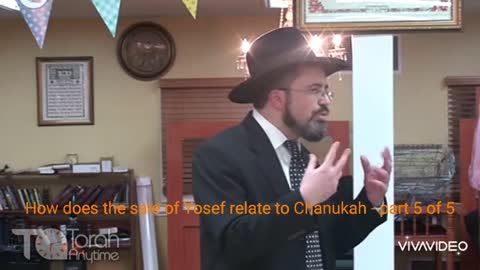 How does the sale of Yosef relate to Chanukah - part 5 of 5