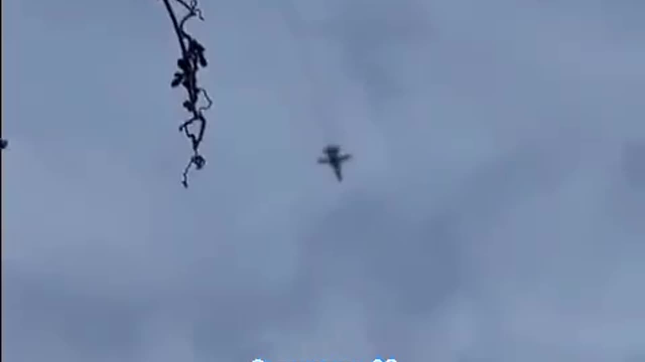 RAF Su-24 Bomber flying over Kherson