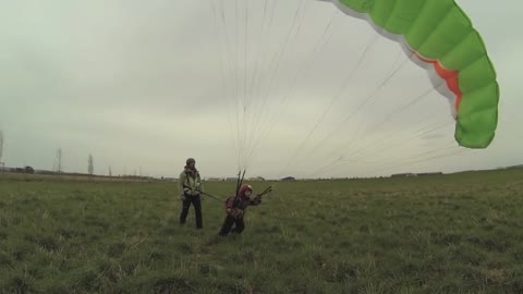 Kid ground handling mini paraglider