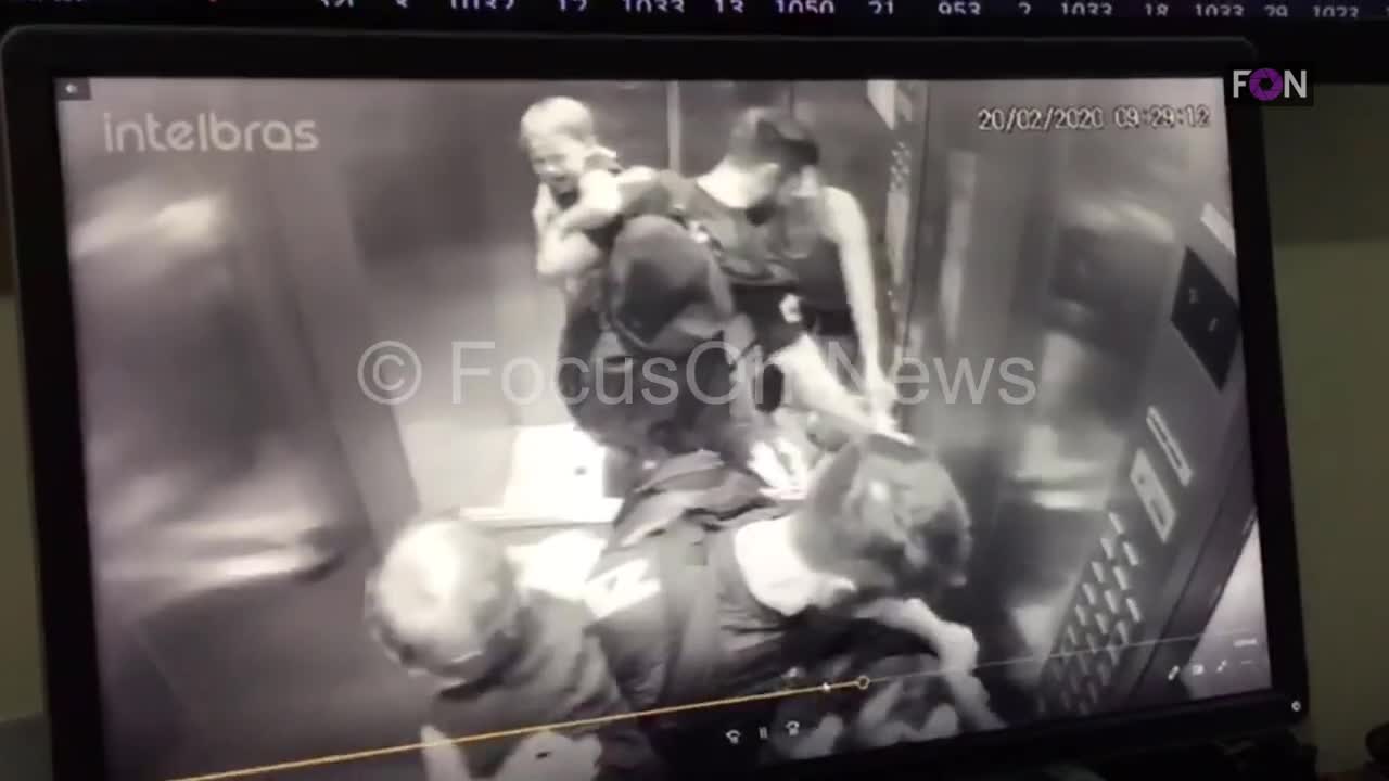 SHOCKING!!! Dog attacks baby and mother in the elevator