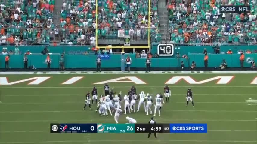 Houston Texans vs. Miami Dolphins Full Highlights 2nd QTR | NFL Week 12, 2022