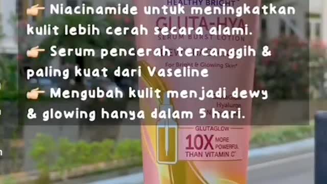 Vaseline Healthy Bright Gluta Hyaluron Niacinamide Serum UV Lotion