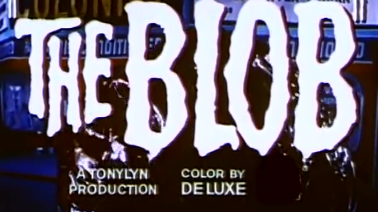 THE BLOB (1958) movie trailer Steve McQueen