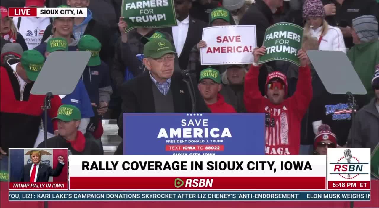 Gotta Love Grassley~ Trump Rally 11-3-22 IOWA