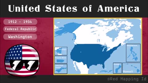 Evolution of United States (1585 - 2022)