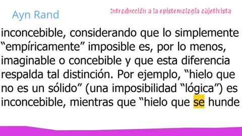 Ayn Rand - Introducción a la epistemología objetivista 2/2