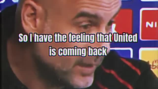 Pep Guardiola Manchester united