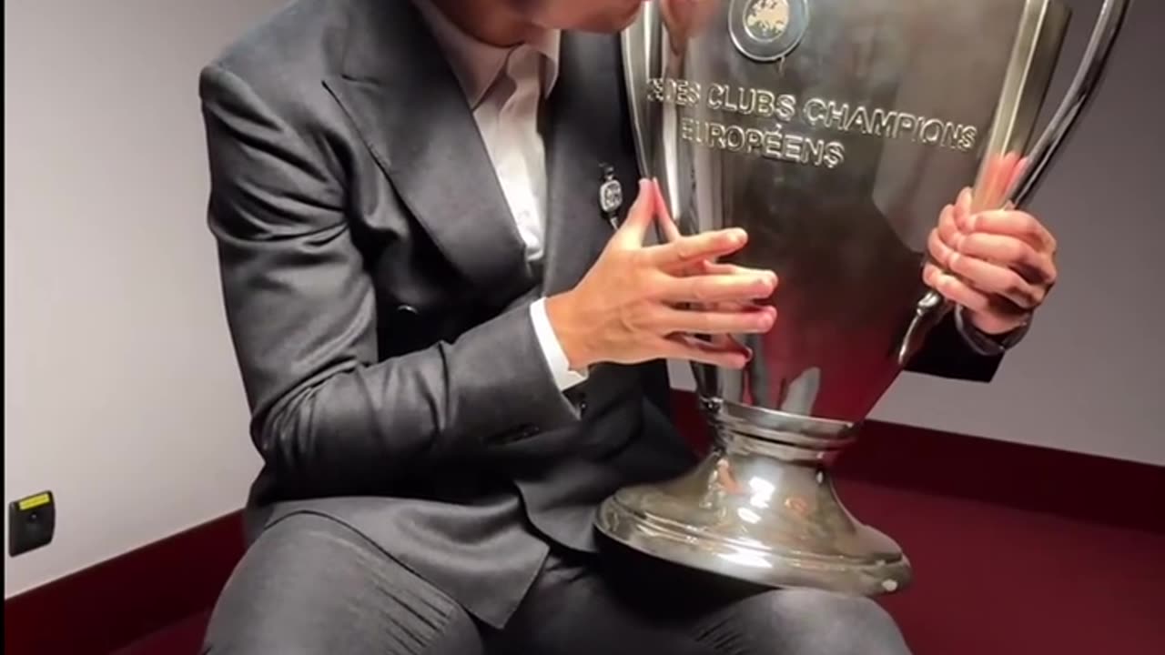 What cup is Cristiano Ronaldo holding? #Cristiano Ronaldo