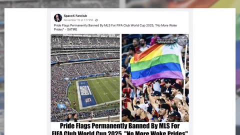 Fact Check: FIFA, MLS Did NOT Announce Ban On 'Pride Flags' At 2025 World Cup As Of Nov. 2024