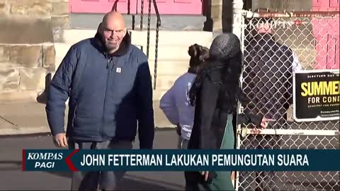 Pemilu AS, John Fetterman Lakukan Pemungutan Suara!