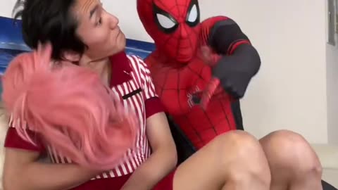 ISSEI funny video 😂😂😂 with Spider-Maaaaaaan