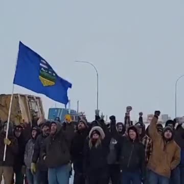 You Give Me Freedom- truckers in Coutts are not moving an inch!