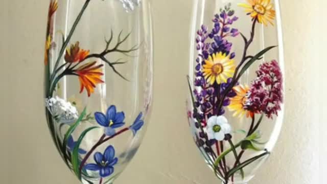 beautiful glass painting ideas handmade new glass painting designs