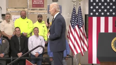 Biden speaks on his economic plan leading to a manufacturing boom in Michigan