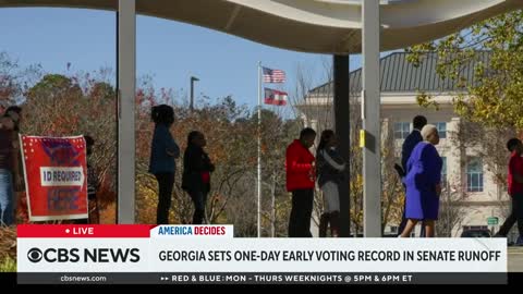 Early voting for Georgia Senate runoff breaks records