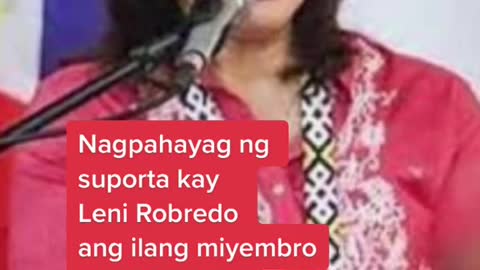 Nagpahayag ng suporta kayLeni Robredoang ilang miyembro