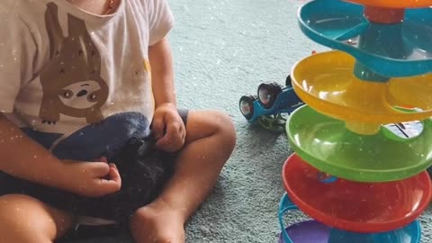 Arrow Celebrates By Throwing Ball At Mom