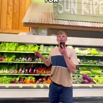 What are grocery stores spraying on produce?