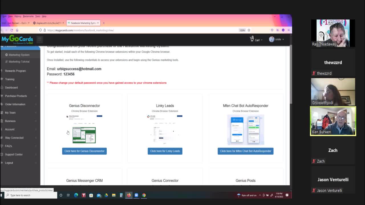 MyGoCards Training ~ 4/18/2022 (late)