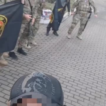 PMC Wagner soldiers listening to music and dancing