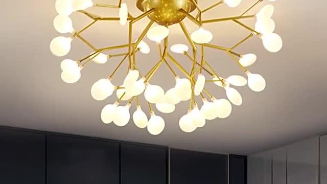 Modern Led Firefly Chandelier Indoor Ceiling Chandeliers For Living Room Bedroom Kitchen Lusture Lig