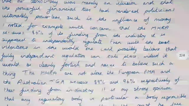 12/11/2022 - First letter to MP Scott Benton regarding Covid-19 Vaccines