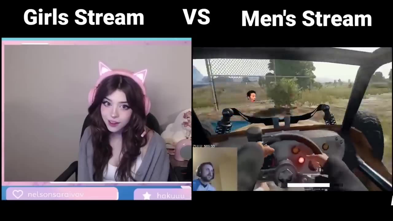 Girl Streamers V/S Boy streamers