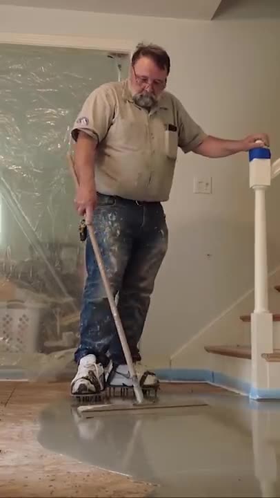 How to pour self leveler