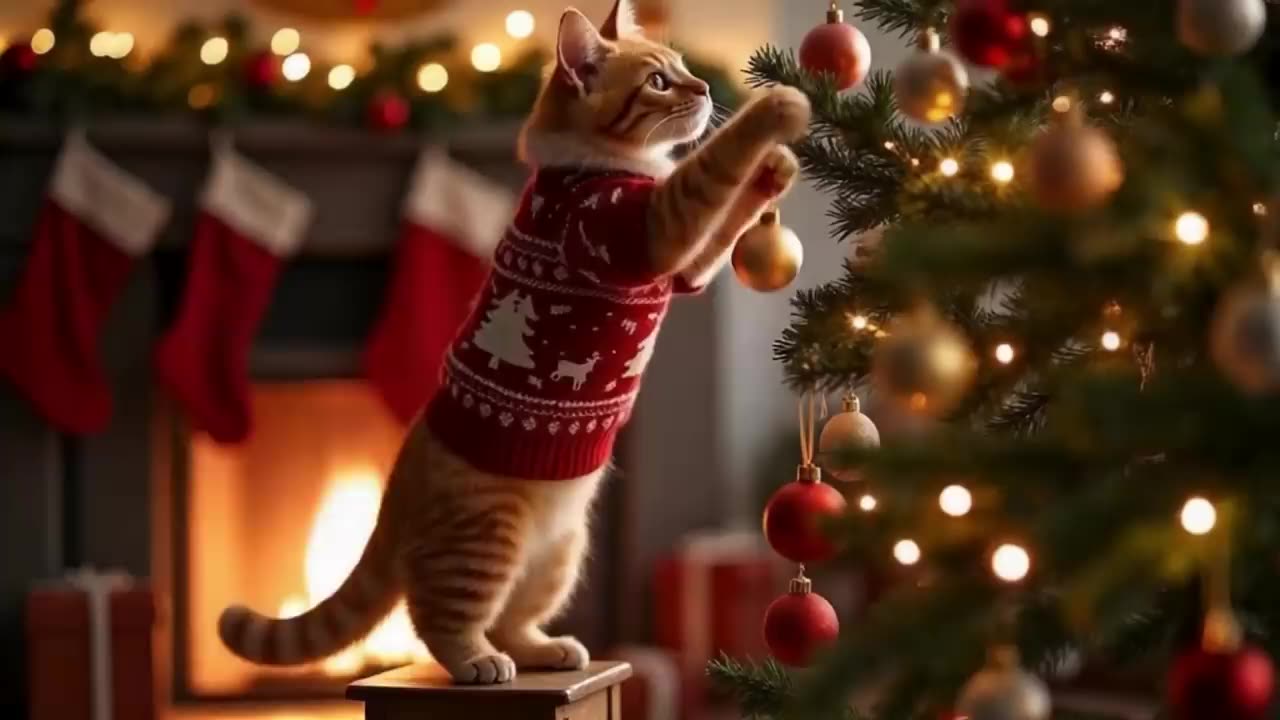 🎄😹Cats at Christmas 🎅🎁✨- Funny Cats Doing Human Things