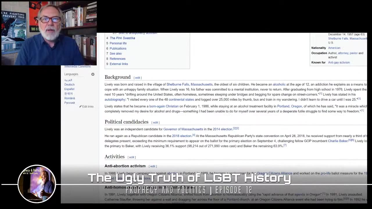 Prophecy and Politics 5-30-2021 Episode 12 - The Ugly Truth of LGBT History