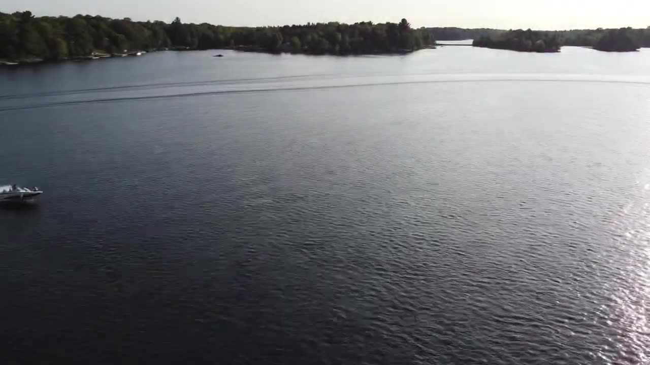 Tubing behind a Boat - Lake Manitouwabing Ontario Canada