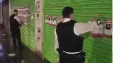 London police destroying posters of Israelis kidnapped by Hamas in order not to flare racial tension