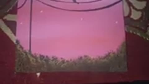 Pink sky painting