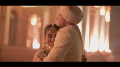 The beautiful wedding couple