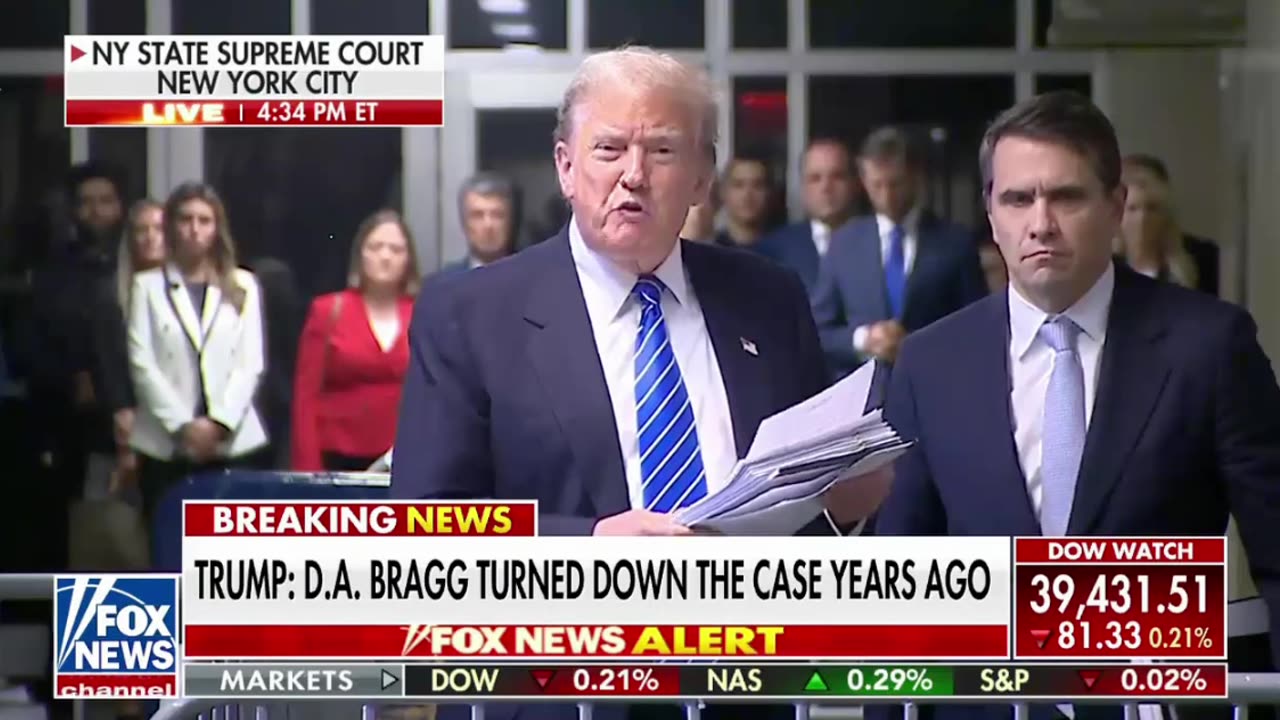 Trump: "I think it's a terrible time that's happening to democracy in this country."