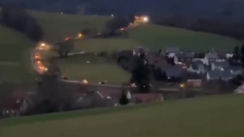 This is MASSIVE🚜🇩🇪 Hundreds of tractors in convoy in huge farmer protest in Germany.