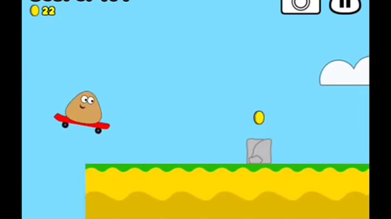Pou’s Cliff Jump Adventure! 🐾 | Pou Minigame