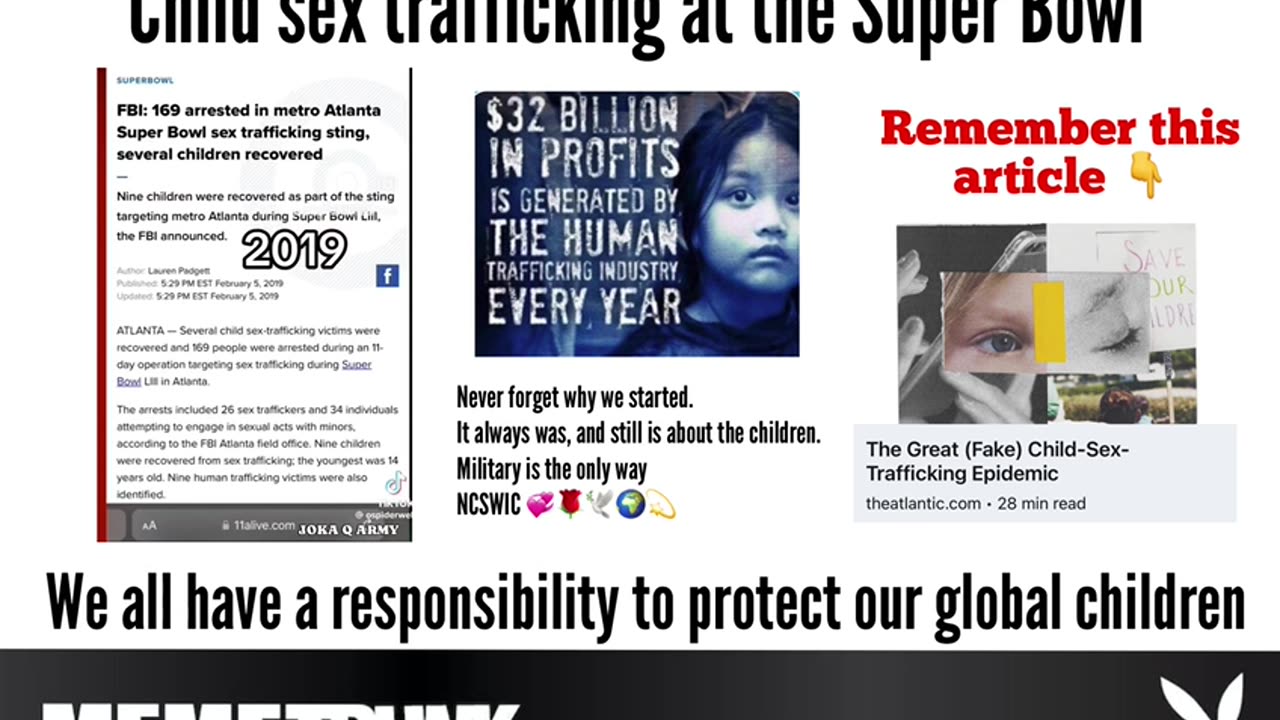 CHILD TRAFFICKING AT THE SUPER BOWL 2013-2023