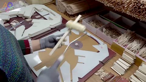 Acoustic Guitar Mass Production Process. 50 Year Old Korean Musical Instrument Factory