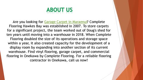 Are you looking for Garage Carpet in Maraenui?