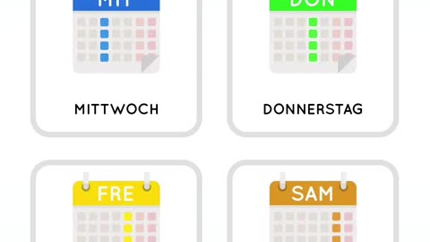 Learn German days of the week for beginners (Tage der Woche)