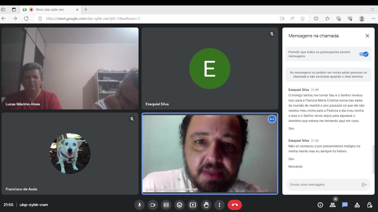 Encontro das 21h. Construindo laços.