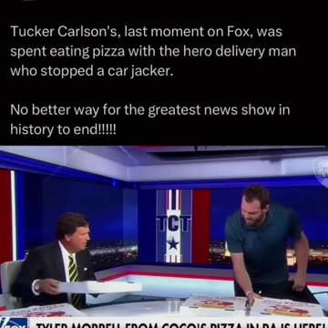 Tucker’s last moment on Fox🍕