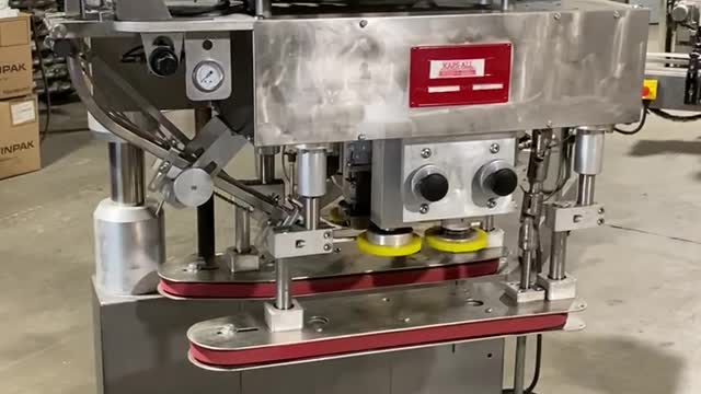 Kaps-All Model E 4-Spindle Inline Screw Capper S/N 3479