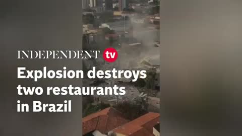 Explosion destroys two restaurants in Brazil
