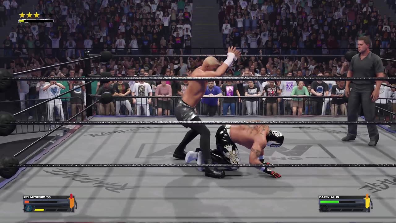 WWE VS AEW - Rey Mysterio VS Darby Allin - WWE 2K24