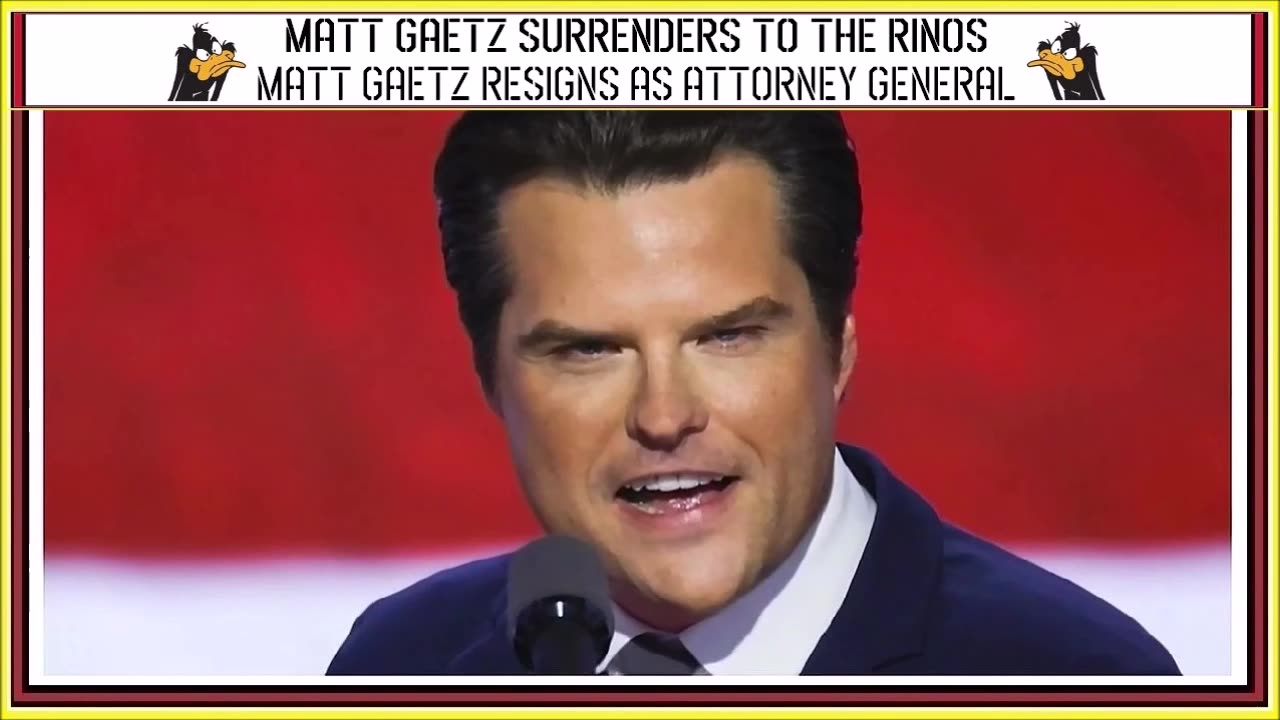 MATT GAETZ SURRENDERS TO THE RINOS