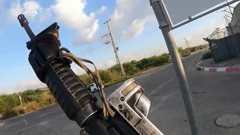 Close combat footage, by Al-Qassam brigades on the Erez military facility of the Israeli army