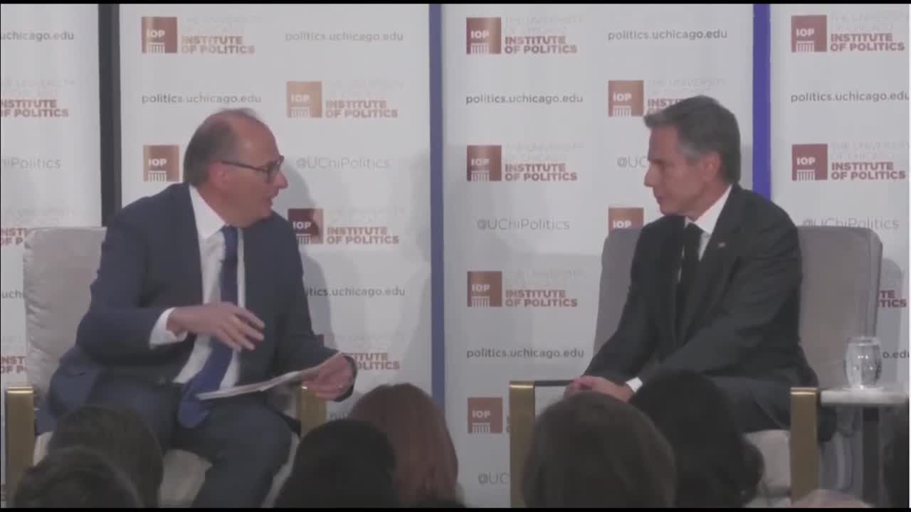 Antony J. Blinken participates in a conversation | University of Chicago’s Institute of Politics