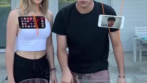 Water bottle flip challenge
